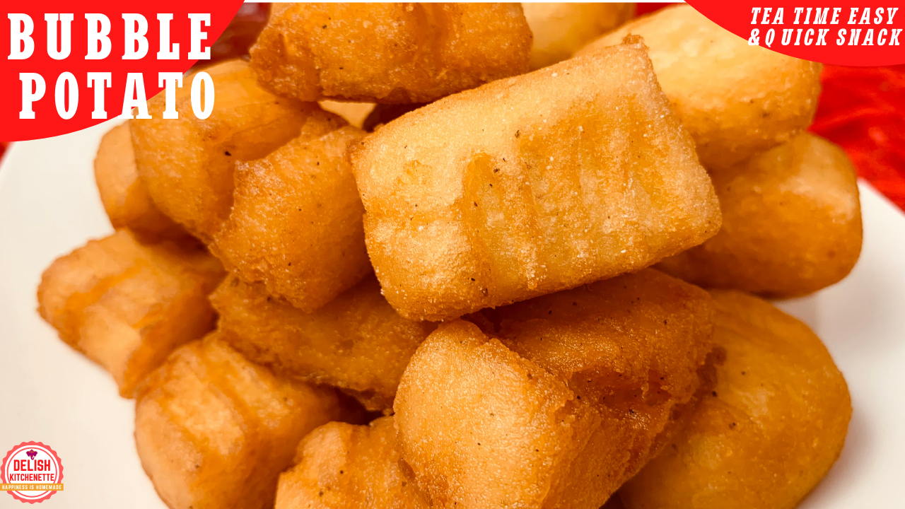 Bubble Potato | Potato Snacks | 10 min recipe