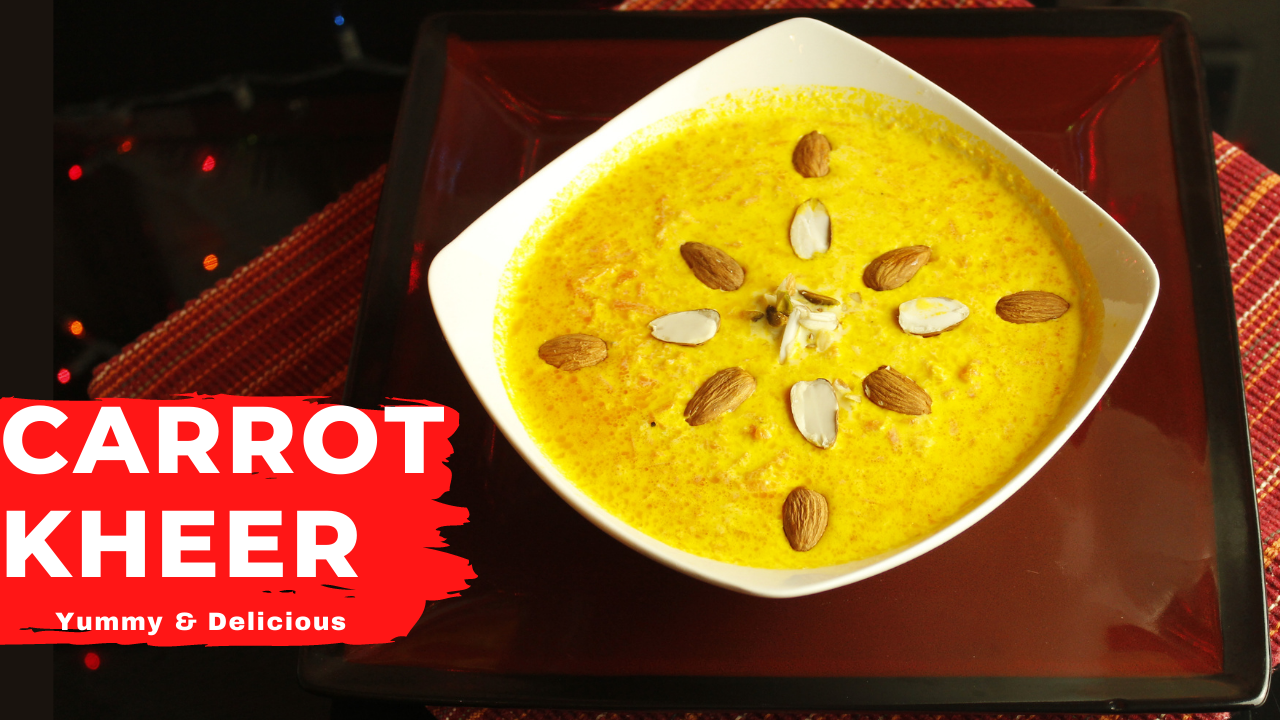 Carrot Kheer Recipe | गाजर खीर रेसिपी | Carrot Payasam | Gajar Kheer | Falahari | Vrat| Upvas Recipe